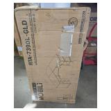 $155 Techni Mobili L Shaped Desk - Two-Toned Desk with Drawers