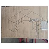 $155 Techni Mobili L Shaped Desk - Two-Toned Desk with Drawers