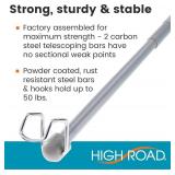 High Road Car Clothes Hanger Bar - Unbreakable Carbon Steel Rod