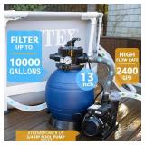 $190 XtremepowerUS High-Flo Sand Filter Pump System 13" Filter Tank