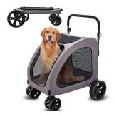 $120 VEVOR Pet Stroller, 4 Wheels, 160lbs Capacity, for Cats & Dogs
