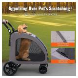 $120 VEVOR Pet Stroller, 4 Wheels, 160lbs Capacity, for Cats & Dogs