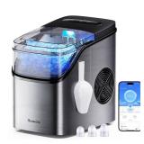 $120 GoveeLife Smart Countertop Ice Maker, 26lbs/24Hrs, Silver