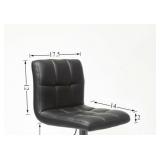 2 Pack Black Bonded Leather Seats