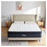$210 Full Size Mattress, 10 Inch Hybrid, Pocket Spring, Medium Firm
