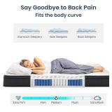 $210 Full Size Mattress, 10 Inch Hybrid, Pocket Spring, Medium Firm