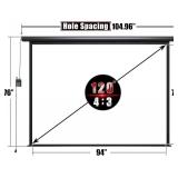 $120 Aoxun 120 Motorized 4:3 Projector Screen