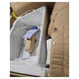 $128 Eridanus 20x15 White Farmhouse Sink, Single Bowl, Apron Front