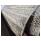 $114 Aarhus Scandi Striped Beige/Cream 8x10 Indoor/Outdoor Rug