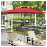 $120 Royalcarft 10x6.5ft LED Patio Umbrella Polyester Canopy