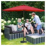 $120 Royalcarft 10x6.5ft LED Patio Umbrella Polyester Canopy