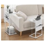 Vagusicc C Shaped End Table, Adjustable Height
