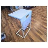 Vagusicc C Shaped End Table, Adjustable Height