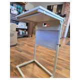 Vagusicc C Shaped End Table, Adjustable Height