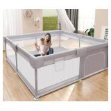 Baby Playpen 50x50 Inch, Mesh Baby Fence for Indoor/Outdoor