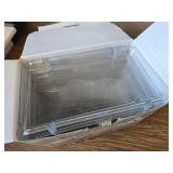 Two Pack HIHEGD 2-Tier Clear Bathroom and Kitchen Cabinet Organizer