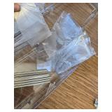 Two Pack HIHEGD 2-Tier Clear Bathroom and Kitchen Cabinet Organizer