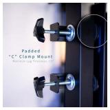 $50 VIVO Steel Adjustable Clamp-on Desk Leg PC Mount, CPU Holder