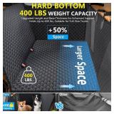 $90 Truck Back Seat Extender for Dogs, Waterproof Cover, 420lbs
