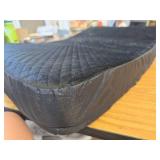 28"x19" x4", Medium-Firm Memory Foam Seat Cushion, Black