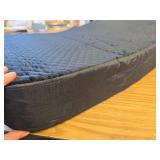 28"x19" x4", Medium-Firm Memory Foam Seat Cushion, Black