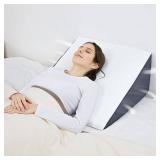 12x24x24" Bed Wedge Pillow, Cooling Memory Foam, Removable Cover