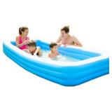 Inflatable 120" X 72" X 22" Pool, Big Rectangle for Family