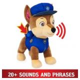Paw Patrol Talking Chase Interactive Plush, 12-inch, Age 3+