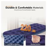 Single Size Inflatable Air Mattress, Camping Sleeping Pad