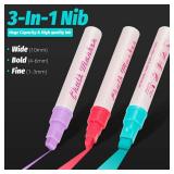 SMOOTHERPRO Window Paint Markers, 8 Macaron 10mm Erasable