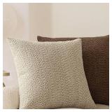 VOILYBIRD Pack of 2 Boucle Pillow Covers 12x20", BLACK.