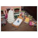 Vtg. Fisher Price Doll House and More