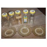 Vintage Shakers, Spice Jars & Glass Coasters