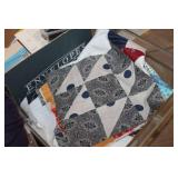 Storage Box w/Quilt Square, Notions, Patches & More