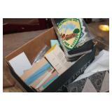 Storage Box w/Quilt Square, Notions, Patches & More