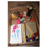 Vtg. Flash Cards, Noise Maker & More