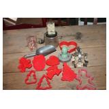 Vtg. Nut Grinder, Cookie Cutters & More
