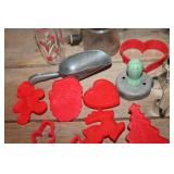Vtg. Nut Grinder, Cookie Cutters & More