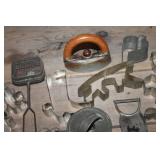 Vintage Sad Iron, Cookie Cutters & More