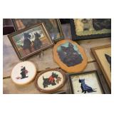 Vtg. Scottie Dog Pictures Various Sizes