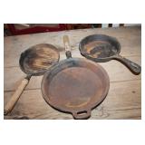 3 Cast Iron Skillets