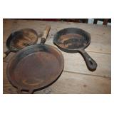 3 Cast Iron Skillets