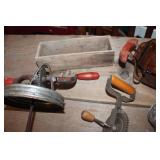 Vtg. Cheese Box, Butter Paddle & More