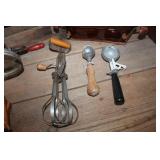 Vtg. Cheese Box, Butter Paddle & More