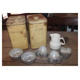 Vtg. Jello Molds, Pitcher and More