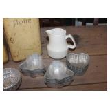 Vtg. Jello Molds, Pitcher and More