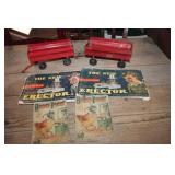2 Metal Tractor Toy Trailers and More