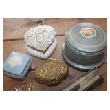 Vintage Jewelry Boxes, Ink Wells & More