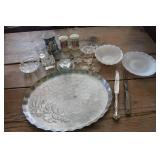Vtg. Aluminum Tray and More