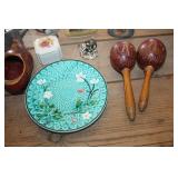 Vtg. Trinket Box, Wooden Shoes & More